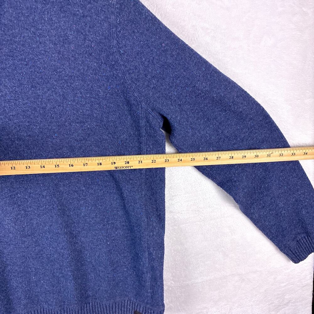 Ted Baker Sweater Mens 7 (3XL) Blue Technicolour Yarns Wool Shawl Collar Luxury - Picture 7 of 10